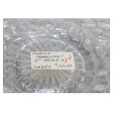 Collection of Vintage Clear Glassware including Goblets and Plates