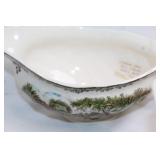 Collection of 7 Vintage Johnson Bros and Americana Plates and Tableware