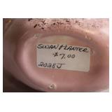 Collection of Vintage Pink Porcelain Teacups, Saucers, and Decorative Items