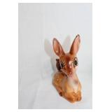 Set of 6 Ceramic Animal Figurines Including Deer, Elephant, and Duck Planter