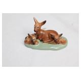 Set of 6 Ceramic Animal Figurines Including Deer, Elephant, and Duck Planter