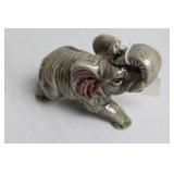 Set of 6 Ceramic Animal Figurines Including Deer, Elephant, and Duck Planter