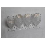 Set of 4 Vintage Cambridge Mt. Vernon Cordial Glasses