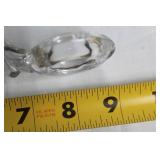 Vintage Cambridge Square Crystal Candle Holder Set