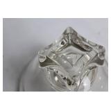 Vintage Cambridge Square Crystal Candle Holder Set