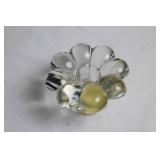 Set of 3 Heisey Crystolite Single Lite Candleholders