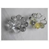 Set of 3 Heisey Crystolite Single Lite Candleholders