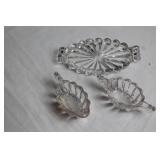 Set of Vintage Glass Serving Dishes