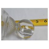 Pair of Duncan Miller Tear Drop 4" Candleholders