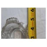 Set of 2 Cambridge 4.5" Crystal Swan Dishes