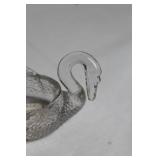 Set of 3 Cambridge Crystal Swan Figurines