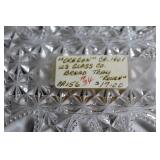 Set of 4 Vintage Glass Serving Plates