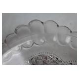 Set of 4 Vintage Glass Serving Plates