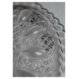 Set of 4 Vintage Glass Serving Plates