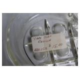 Set of 4 Vintage Glass Serving Plates