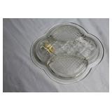 Set of 4 Vintage Glass Serving Plates