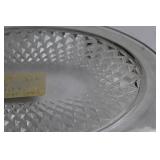 Set of 4 Vintage Glass Serving Plates