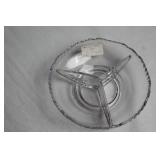 Set of 4 Vintage Glass Serving Plates