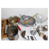 Vintage Kitchen Utensil Collection with The Spice Islands Cook Book