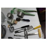 Vintage Kitchen Utensil Collection with The Spice Islands Cook Book