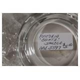 Collection of Etched Crystal Glassware Including Bowls and Cups