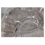 Collection of Etched Crystal Glassware Including Bowls and Cups