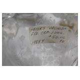 Collection of Etched Crystal Glassware Including Bowls and Cups