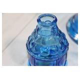 Assorted Collection of Blue Glass and Ceramic Items
