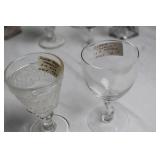 Collection of 23 Vintage Glass Cups and Goblets