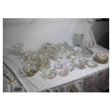 Collection of Vintage Glassware and Crystal Pieces
