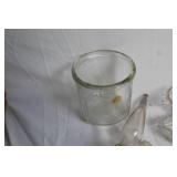 Collection of Vintage Glassware and Crystal Pieces