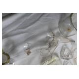 Collection of Vintage Glassware and Crystal Pieces