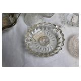 Collection of Vintage Glassware and Crystal Pieces