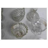 Collection of Vintage Glassware and Crystal Pieces