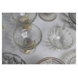 Collection of Vintage Glassware and Crystal Pieces