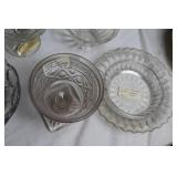 Collection of Vintage Glassware and Crystal Pieces
