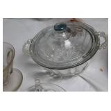 Collection of Vintage Glassware and Crystal Pieces