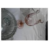 Collection of Vintage Glassware and Crystal Pieces