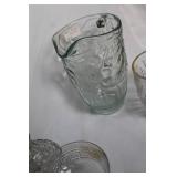 Collection of Vintage Glassware and Crystal Pieces