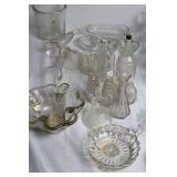Collection of Vintage Glassware and Crystal Pieces