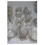 Collection of Vintage Glassware and Crystal Pieces