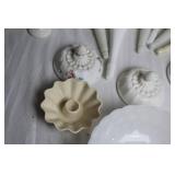 Collection of Milk Glass Decorative Pieces and Vases