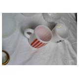 Collection of Milk Glass Decorative Pieces and Vases
