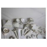 Collection of Milk Glass Decorative Pieces and Vases