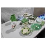 Collection of 13 Vintage and Depression Glassware Pieces