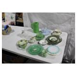 Collection of 13 Vintage and Depression Glassware Pieces