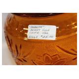 Set of Assorted Amber-Colored Glassware