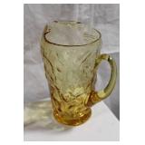 Set of Assorted Amber-Colored Glassware