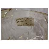 Set of Assorted Amber-Colored Glassware