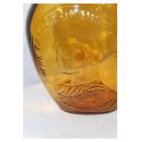 Set of Assorted Amber-Colored Glassware